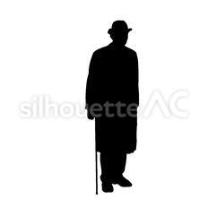 横に並んだ男性4人のシルエットのイラスト素材113032884- PIXTA