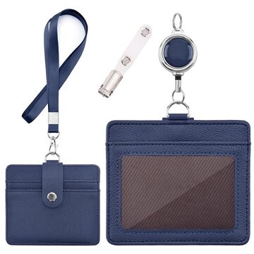 コクヨ ネックストラップ名札アイドプラス名刺ＩＤ用 Ｃ付青 ひも９０ｃｍ 安全装置付き １個 ナフ－Ｔ１８０Ｂ ＩＤカードホルダー ストラップ付名札 の通販カウネット