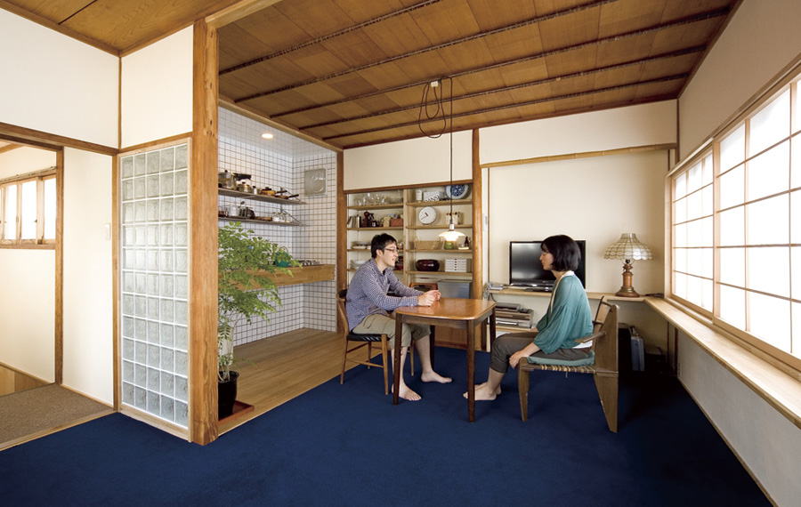 玄関パネル ガラスブロック 郵便受け 昭和レトロ 当時物 デットストック リフォーム