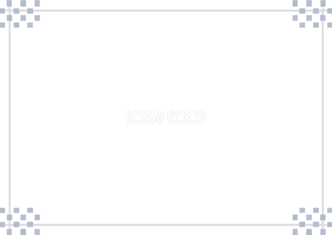シンプルなフレーム・飾り枠素材01イラスト無料・かわいいテンプレート