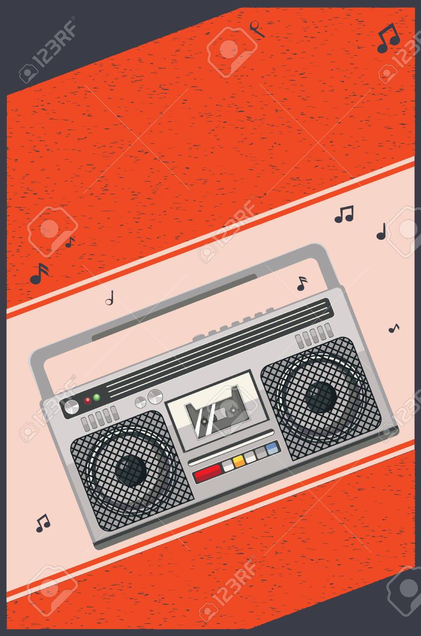 ベージュとグレーのデザインを備えたレトロポータブルラジオアナログチューニングダイヤルボリュームステーション選択用の複数のコントロールノブイラスト素材透過、PNGフリー画像ダウンロード- Pngtree