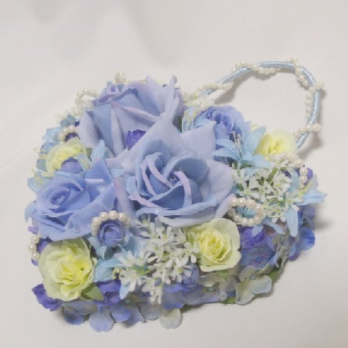 花の音ウエディング部 バック型ブーケ