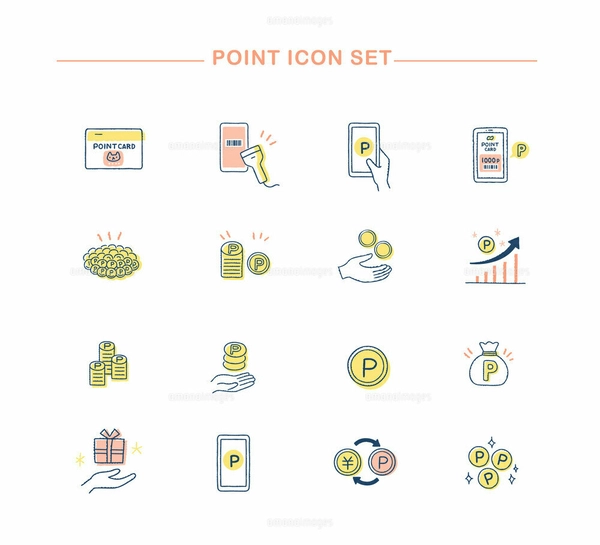 金色のポイントメダル・コインのイラスト無料フリーイラスト素材集 Frame illust