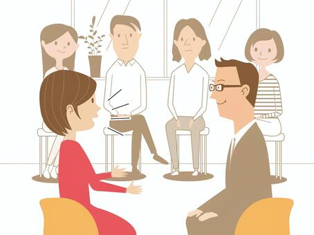 小グループメンバーのミーティングトークイラスト - No: 25835327無料イラスト・フリー素材なら「イラストAC」