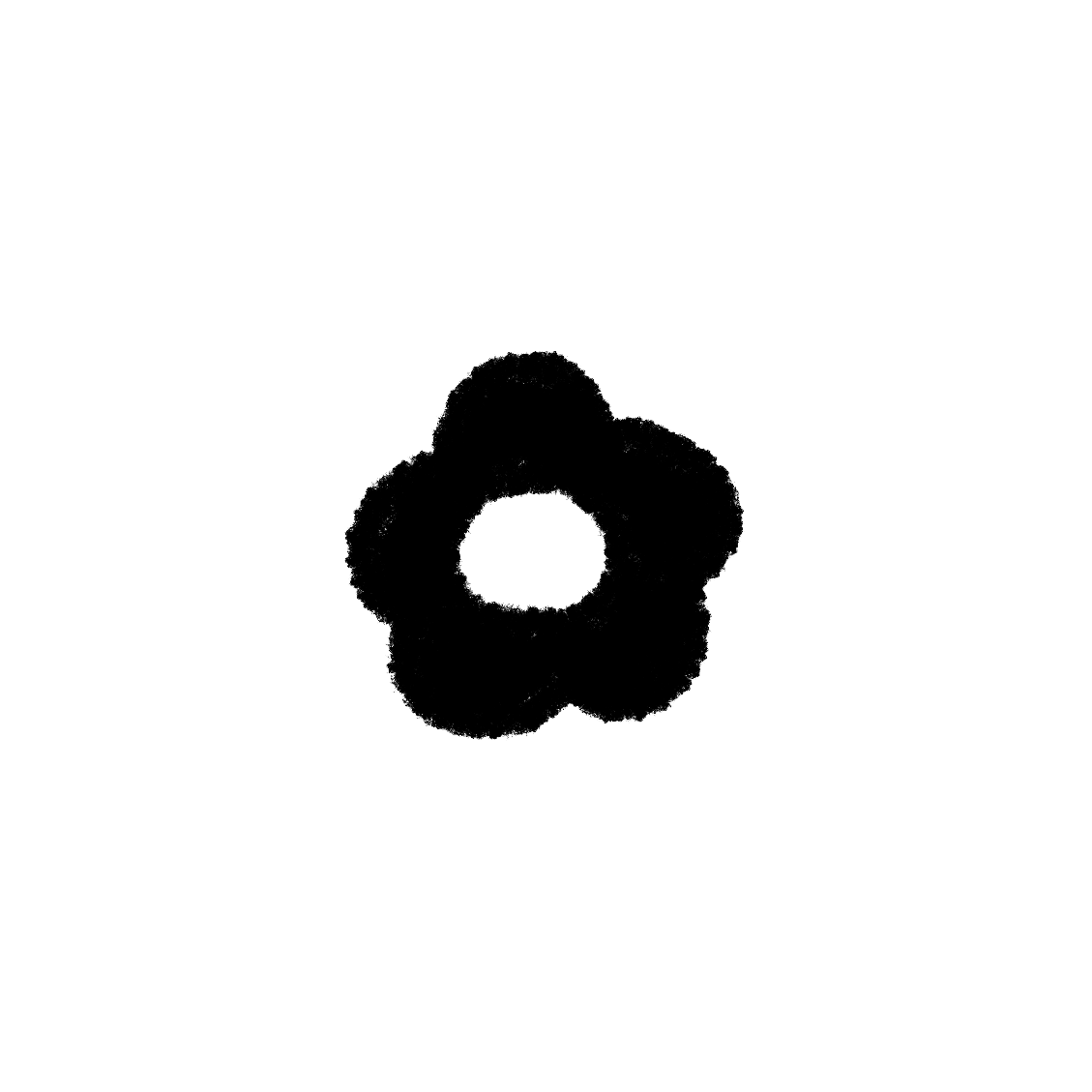 色塗りできる人アイコン 黒 のイラストぬれよん-ぬれるフリーイラスト