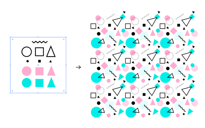 Photoshop Illustratorで継ぎ目のないパターンを作る方法