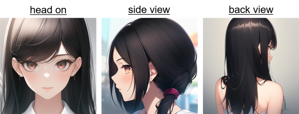 体の向き ：プロンプト図鑑！りの先生AI画像生成プロンプト教師