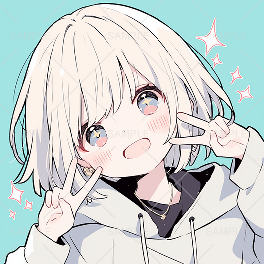 可愛い女の子アイコン作成します！SKIMA スキマ