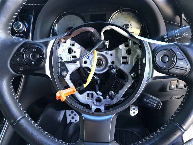 80ハリアー パドルシフト取付 トヨタ純正パドルシフト AXUH80 ハリアーハイブリッド トヨタ パドルシフトグーネットピット