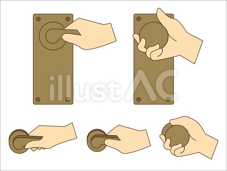 ドアノブイラスト無料イラスト・フリー素材なら「イラストAC」