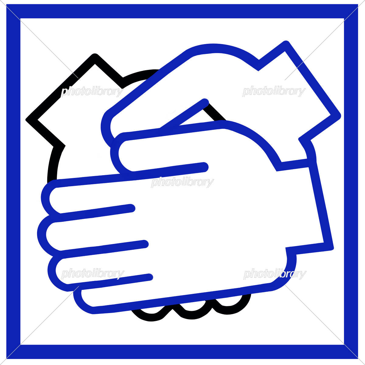 握手をイメージしたロゴ