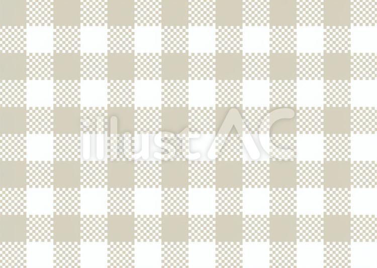 チェックの背景。ベージュと茶色。イラトス。」のイラスト素材 2046067367Shutterstock