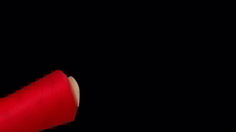 ポップにテキストを目立たせる くも型のテロップベース