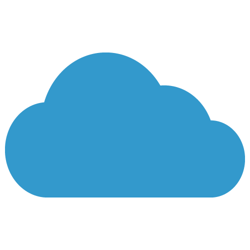 クラウドネットワークのシルエット無料のAi・PNG白黒シルエットイラスト