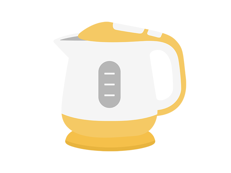 色塗りできる電気・雷マークのイラストぬれよん-ぬれるフリーイラスト