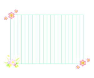 チューリップのモノクロの便箋罫線ありのイラスト素材74717488- PIXTA