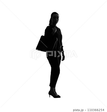 白い背景のシルエット大勢の人々のイラスト素材・ベクター Image 33063082