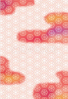 和風で紅葉が綺麗でカッコイイフレーム黒背景 A4 ：イラスト無料