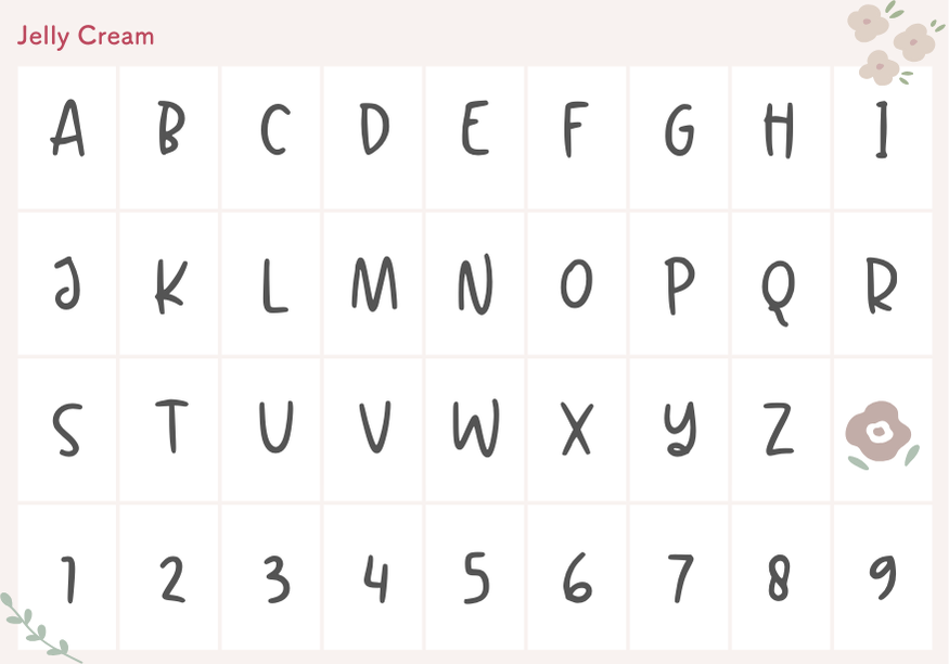 刺繍書体一覧帽子.コム