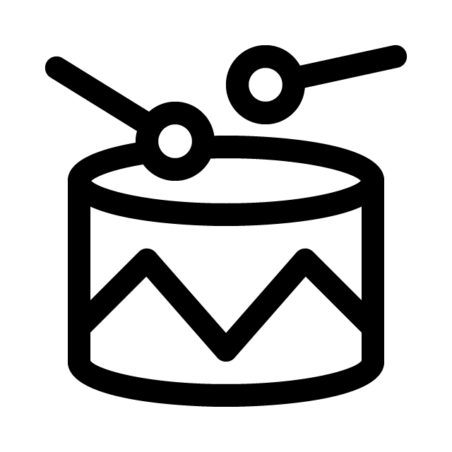 ドラムのアイコンフリーのアイコンイラスト素材 icon-pit