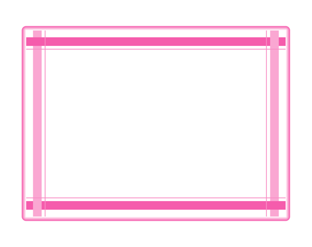 ポップな可愛いリボン 無料フレーム素材 枠 飾り 182素材Good