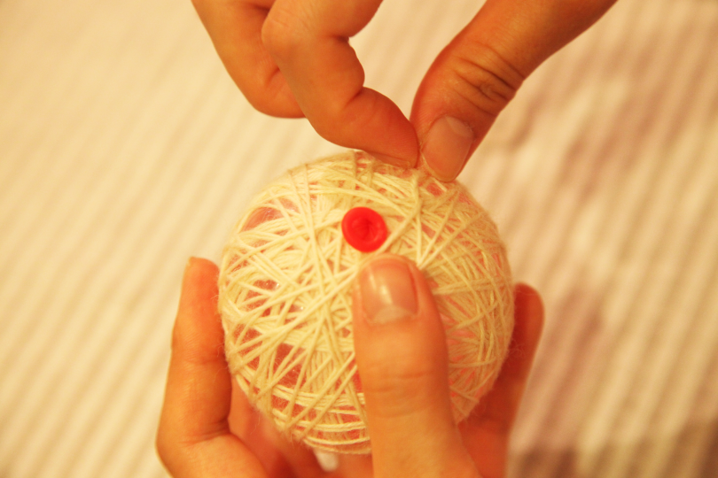 失敗！毛糸とボンドで作るクリスマスオーナメント 。 : えはみのDIYと暮らしブログ