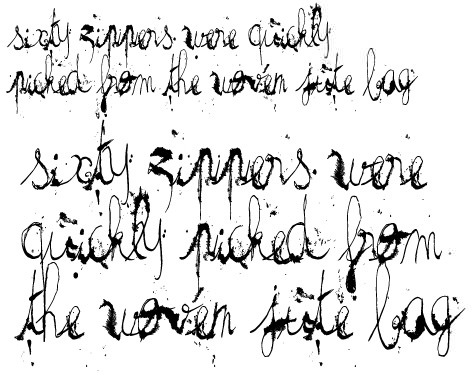 英語フォント版 ホラー系、怖い雰囲気を出す際に効果的なフォント