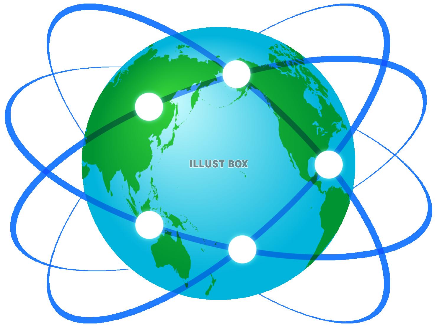 ラインネットワーク モノクロイラスト - No: 1288409無料イラスト・フリー素材なら「イラストAC」