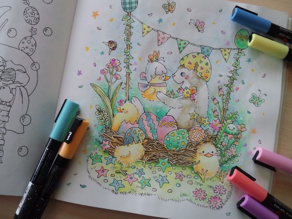 画材購入☆ポスカパステル色シリーズ - 塗り絵日記