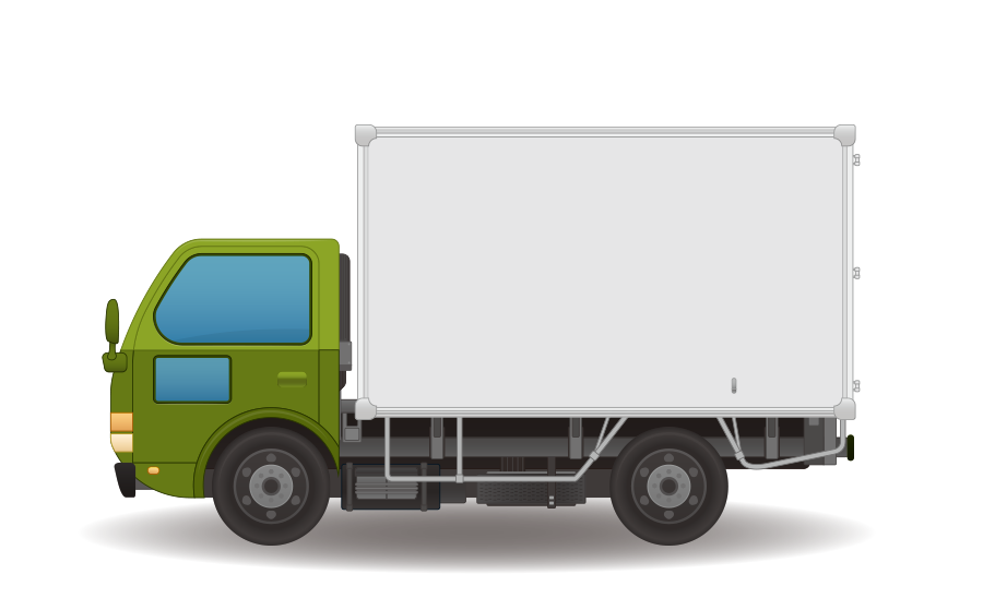 大型トラックイラストのフリー素材イラストイメージ