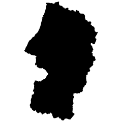 佐賀県地図イラストのフリー素材イラストイメージ