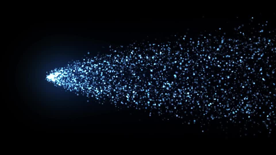 フリー動画素材 キラキラ 流れ星 文字装飾 背景透過 商用利用可