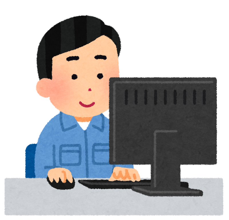 デスクトップパソコンの無料フリーイラスト咲くっとイラスト さくっといらすと