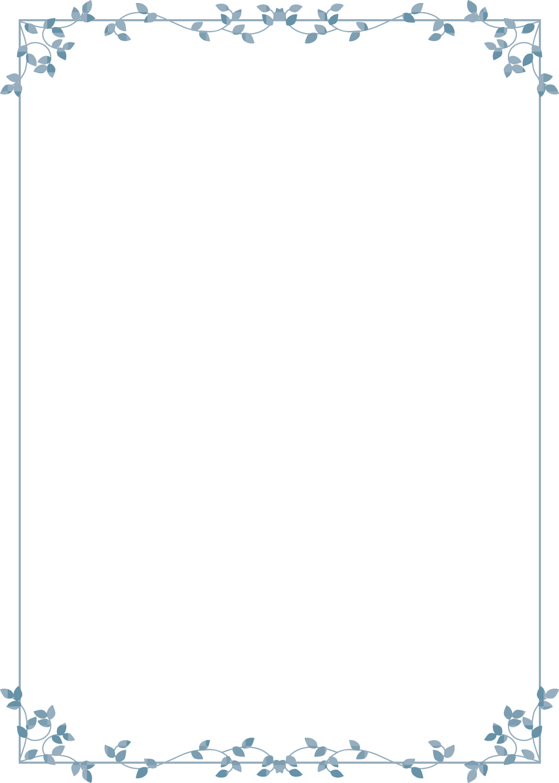 夏の7月・8月・9月に使える「夕顔の花」の無料イラスト縦型のフレーム！シンプルにフレーム 飾り枠 Decome