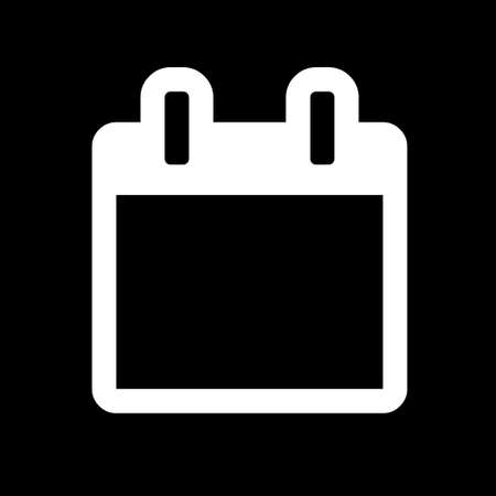 カレンダー無料のAi・PNG白黒シルエットイラスト