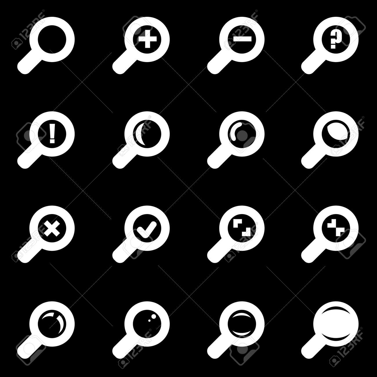 171 Magnifying Glass Icon Black High Res Illustrations - Getty Images