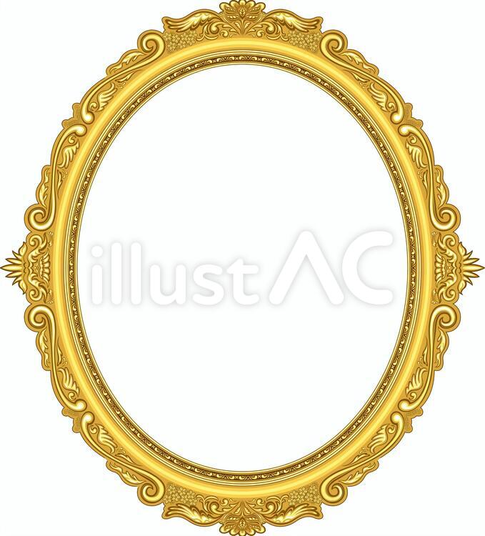 金枠の空の額縁イラスト素材透過、PNGフリー画像ダウンロード - Pngtree