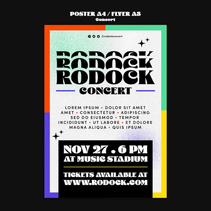 無料 おしゃれなフライヤー&ポスターデザインテンプレート8選！モックアップのように文字や写真の入れ替えで簡単！ ai,psd,wordWebDesignFacts