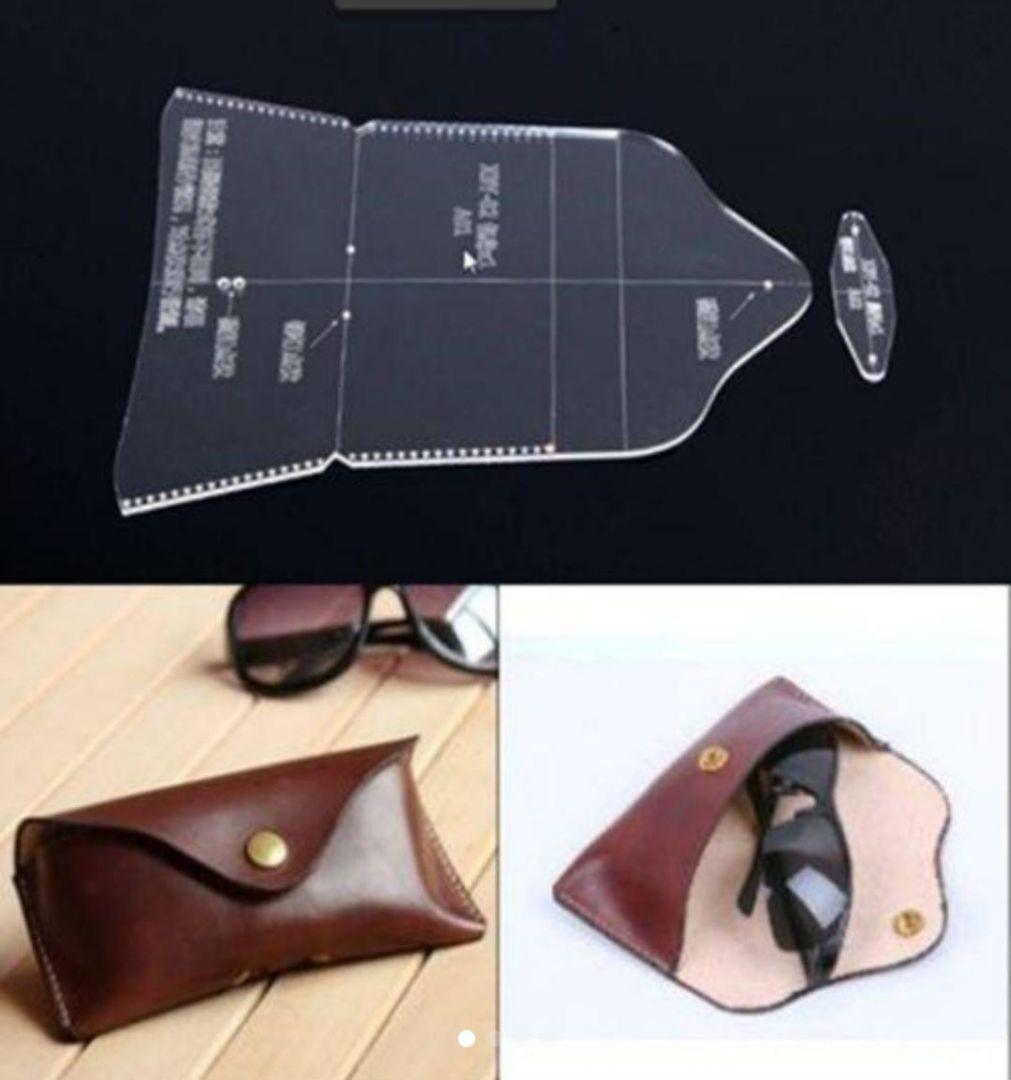 楽天市場型紙 メガネケース H8×W18×D2.5cm メール便選択可レザークラフトぱれっとレザークラフト型紙 図案 メガネケース :レザークラフト材料専門店ぱれっと