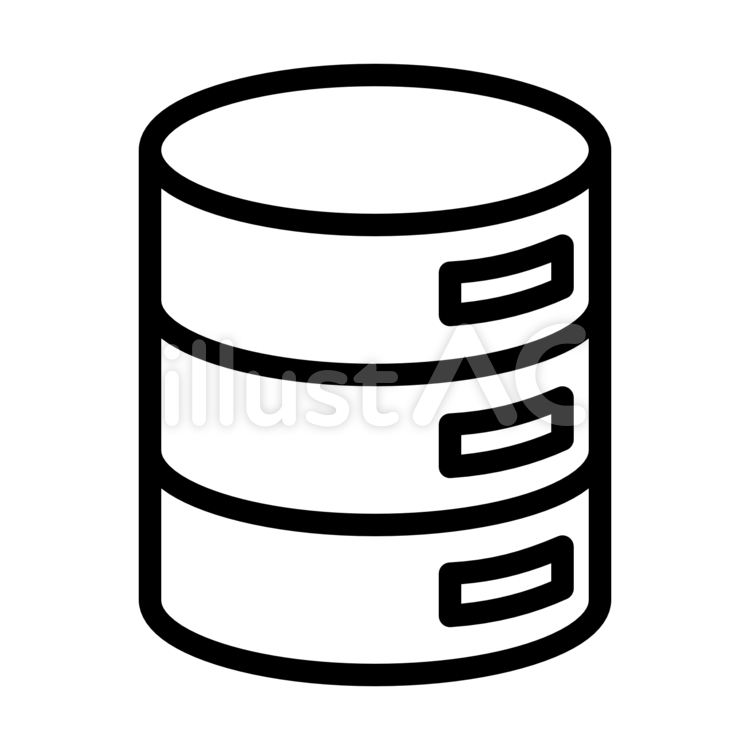 クラウドデータベースのアイコンフリーのアイコンイラスト素材 icon-pit