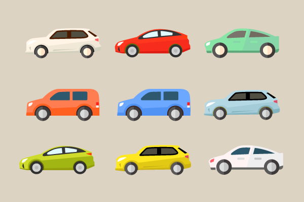 上から見た車のイラスト セダンかわいいフリー素材集 いらすとや