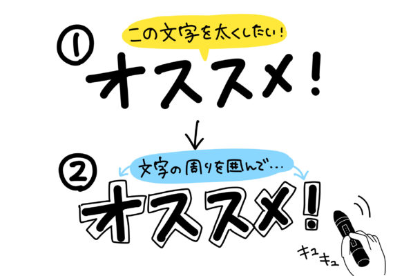 手書きふと文字のLINE絵文字画像、情報など