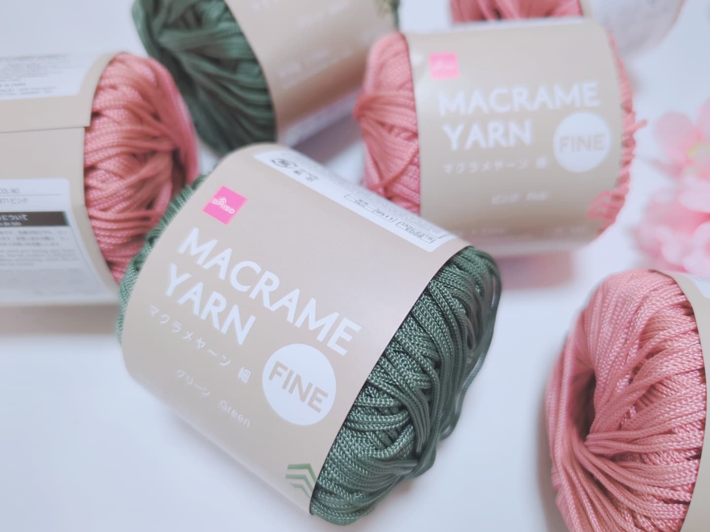 ダイソーさん春夏糸購入品！マクラメ♡♡