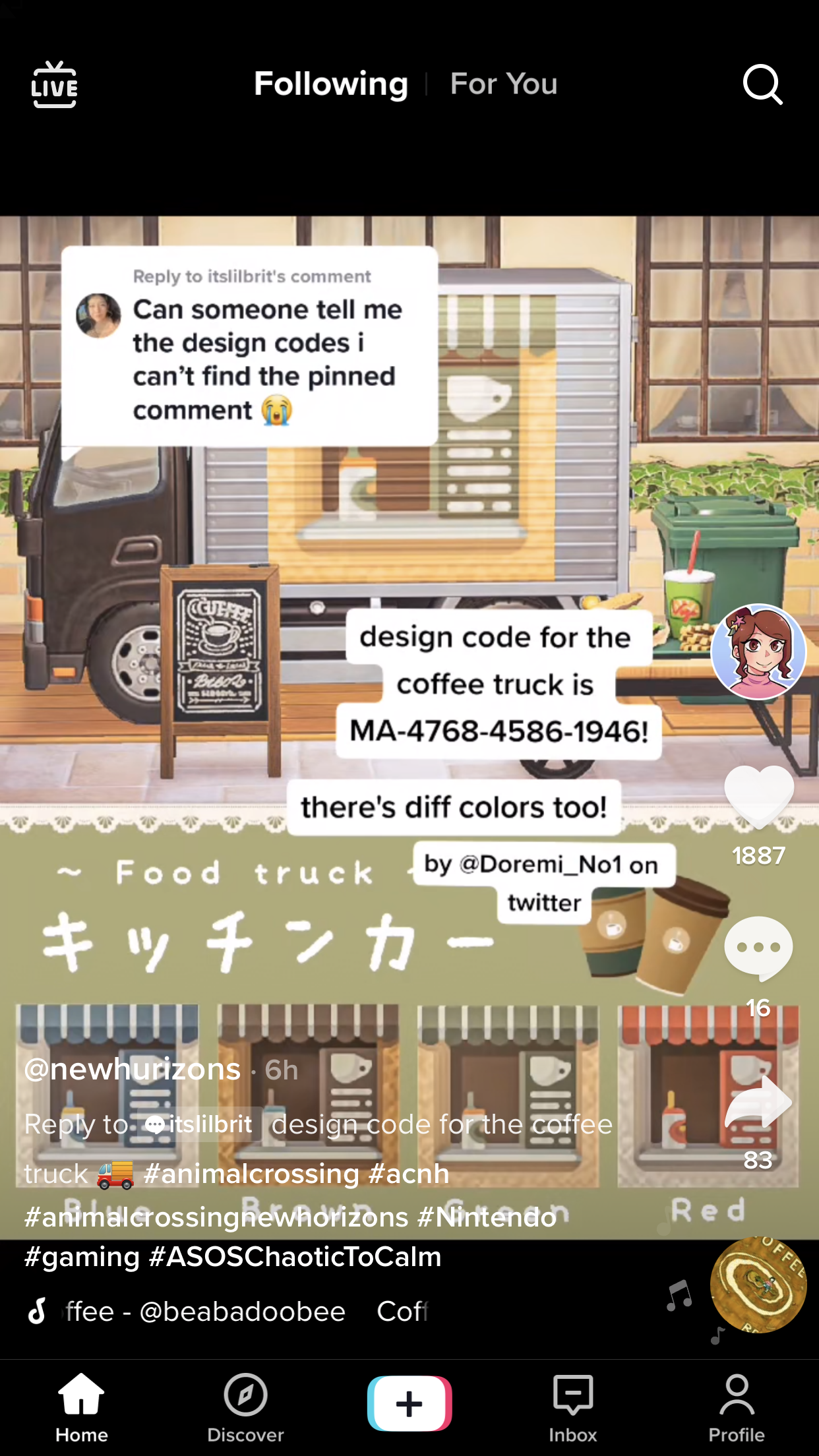 あつ森 広場家具を使ったキッチンカーFood Truck Market