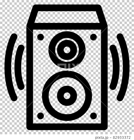 フリーイラスト音が鳴っているスピーカーパブリックドメインQ：著作権フリー画像素材集