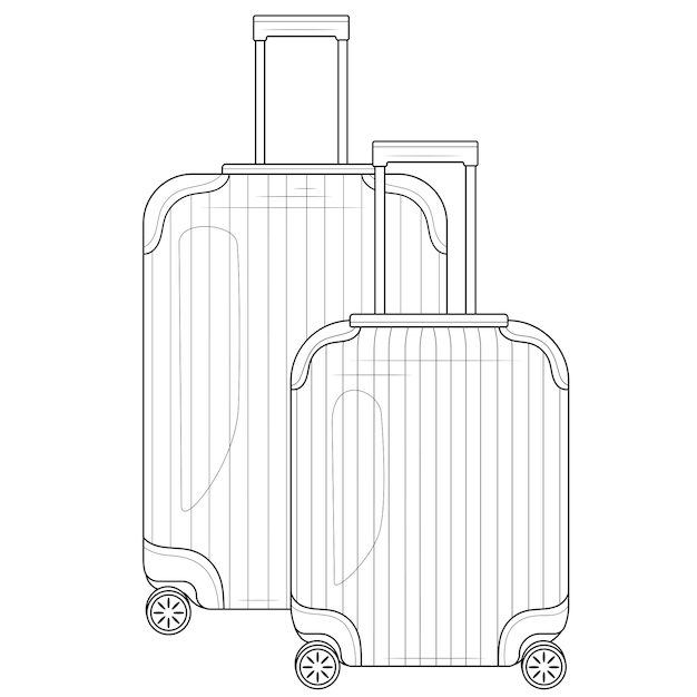 スーツケースイラストイラストフリー素材透過、PNG画像、ベクトル、PSDと無料ダウンロード Pngtree