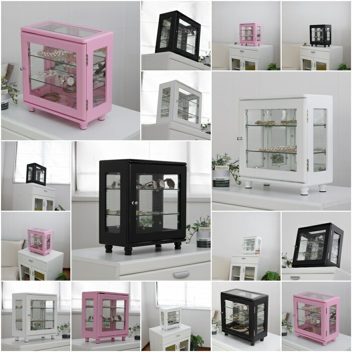 コレクション用アクリルディスプレイケース 3段フィギュアディスプレイケース 可動プレート2枚付き 透明ディスプレイケース マグネット コレクションケース卓上 フィギュアケース 高さ40cm 横型 Grami グラミ3色対応 コレクションラック 棚 3段 フィギュア収納 収納