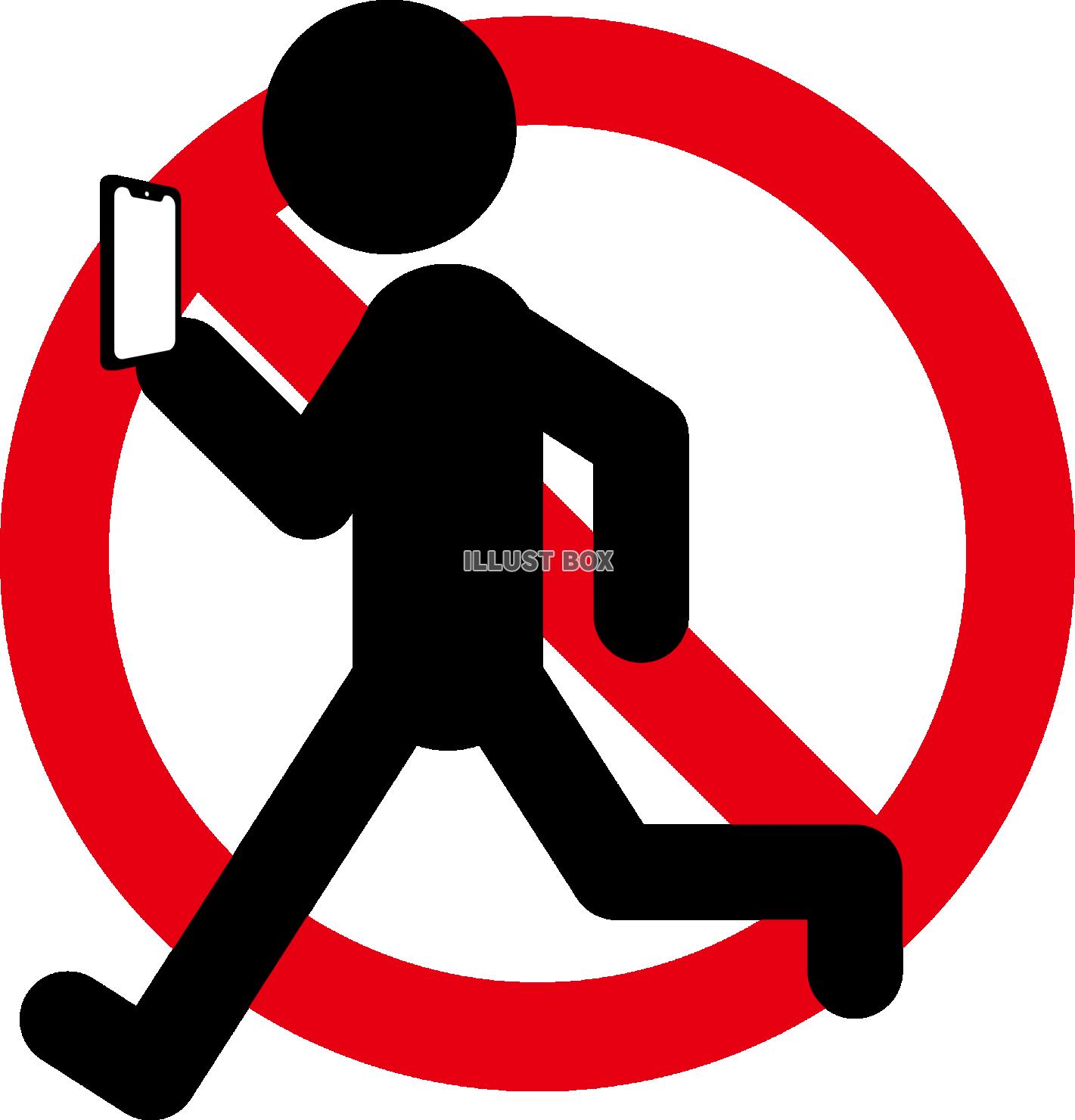 スマホ禁止の警告ピクトグラムのイラスト素材231700985- イメージマート