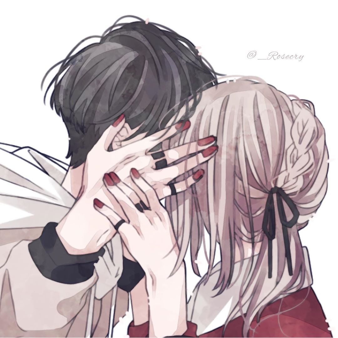 ネコのカップル：イラスト無料