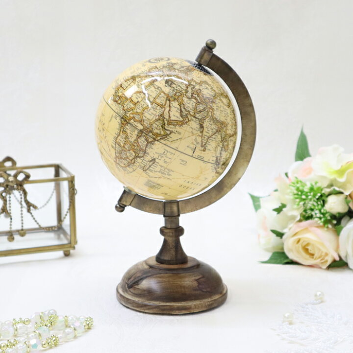 アンティーク 地球儀 USA製 Replogle社製 日本語表記あり